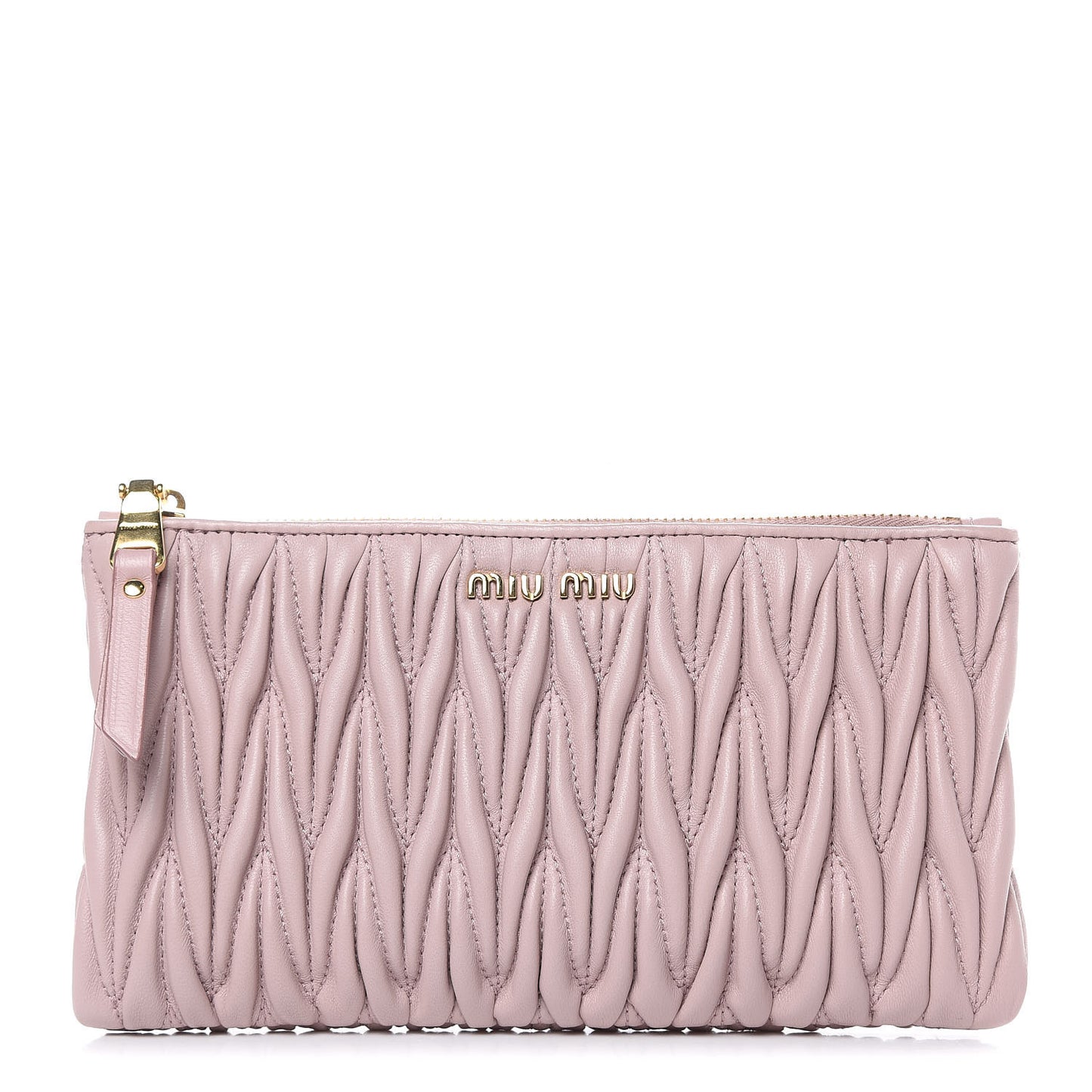 Nappa Matelasse Clutch Mughetto