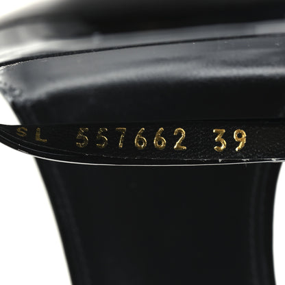 Saint Laurent Patent Calfskin Opyum 110 Sandals 39 Black 7 of 10
