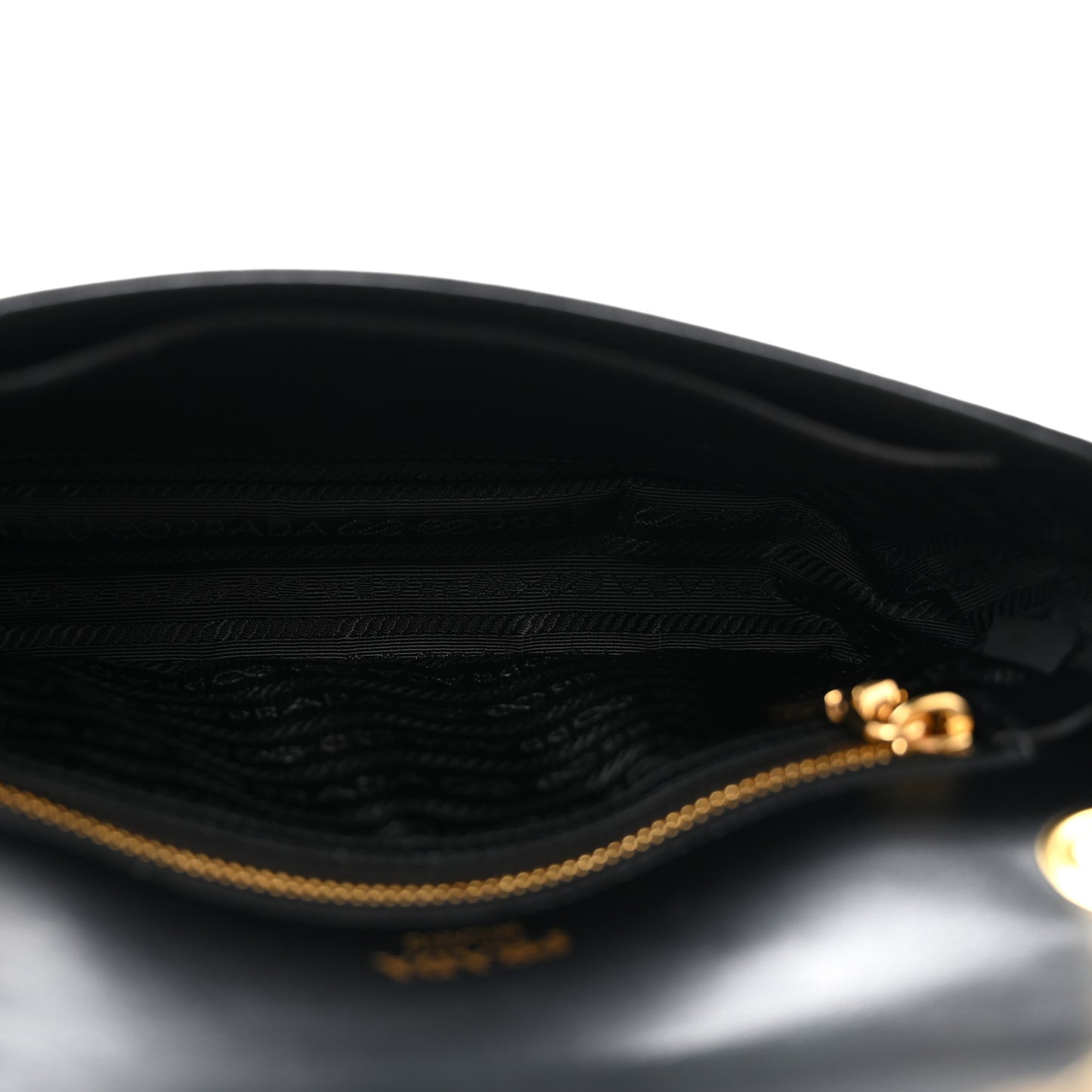 Saffiano Flap Shoulder Bag Black