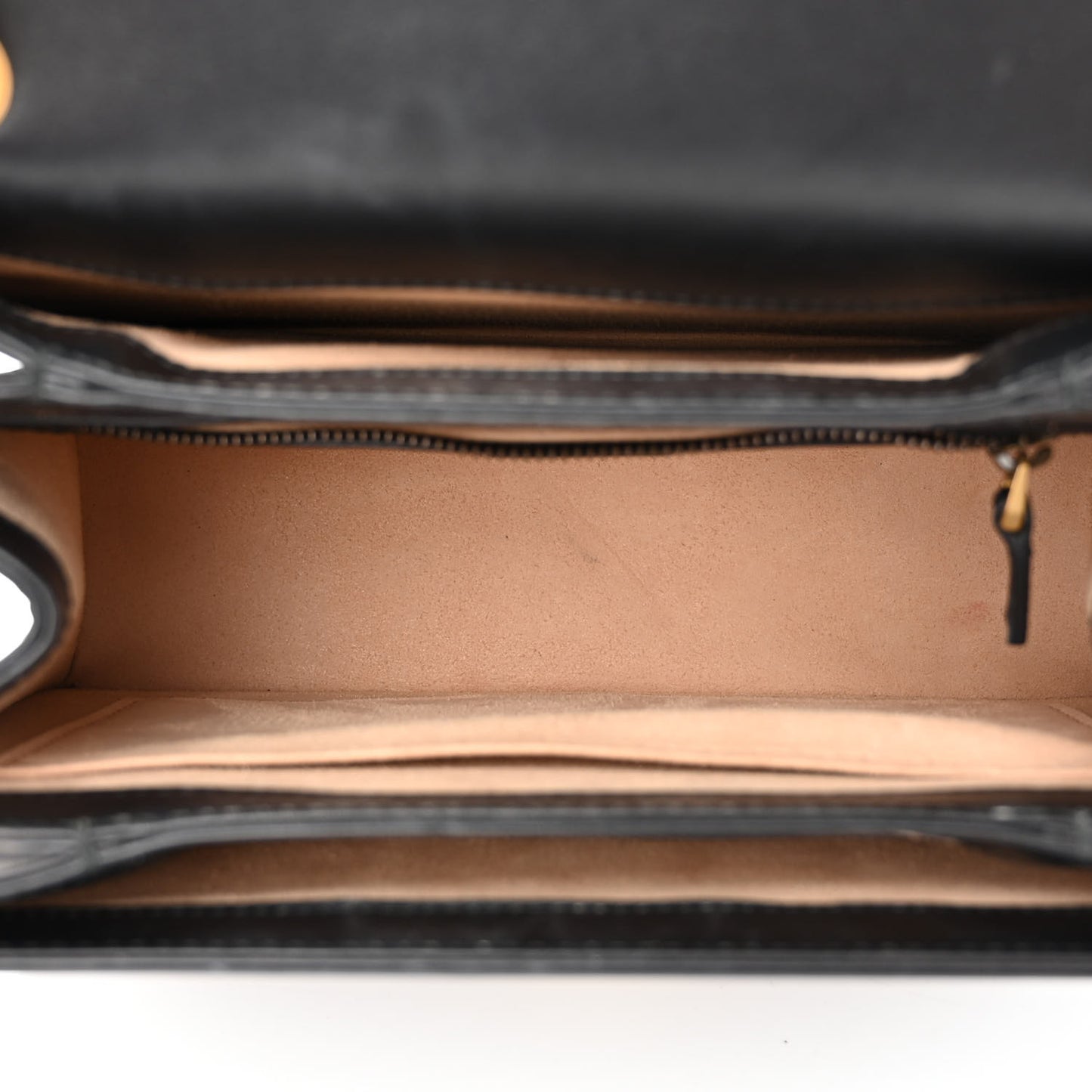 Calfskin Sylvie Web Small Queen Margaret Top Handle Bag Black