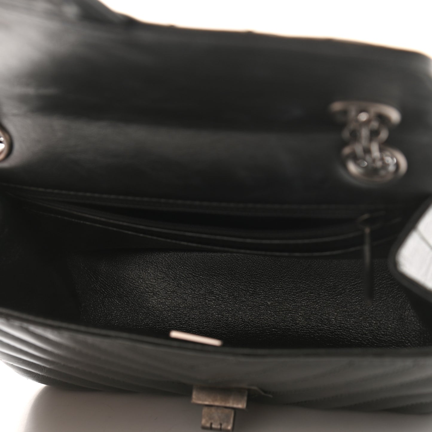 Aged Calfskin Chevron Quilted 2.55 Reissue Mini Flap Grey