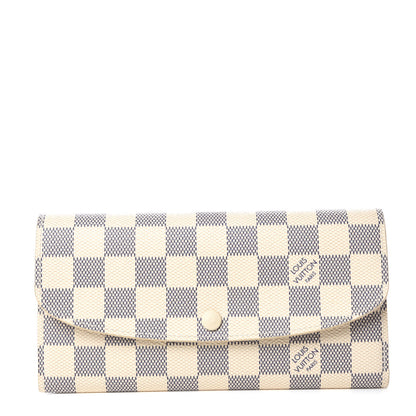 Louis Vuitton Damier Azur Emilie Wallet 1 of 10