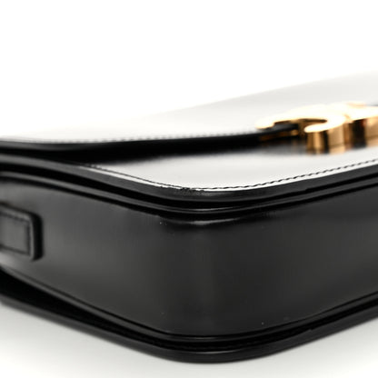Celine Shiny Calfskin Medium Triomphe Black 9 of 10