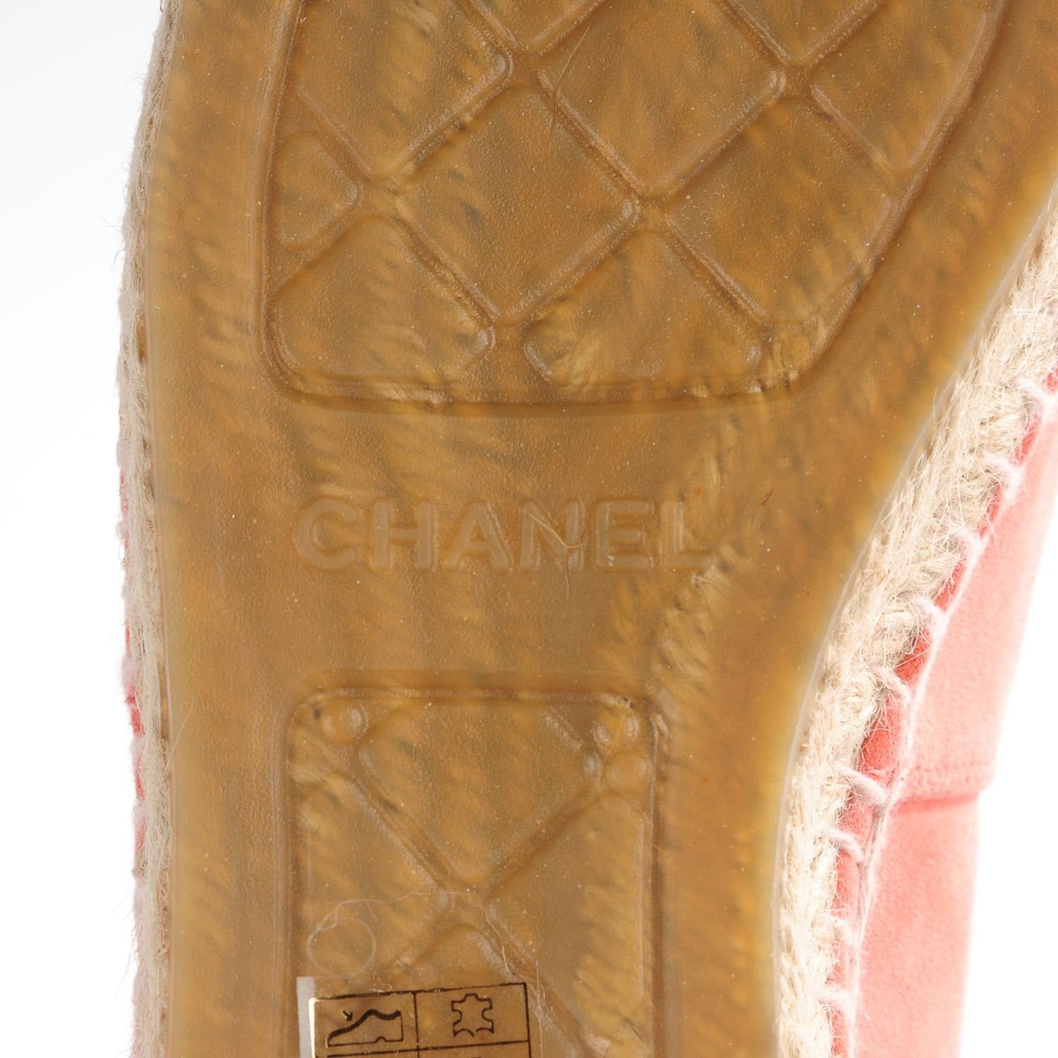 Chanel Suede Lambskin CC Espadrilles 38 Pink 14 of 18