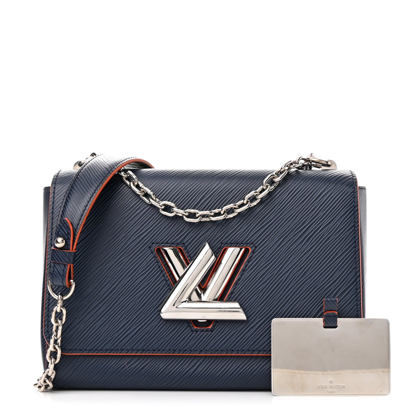 Epi Twist Shoulder Bag MM Indigo Piment