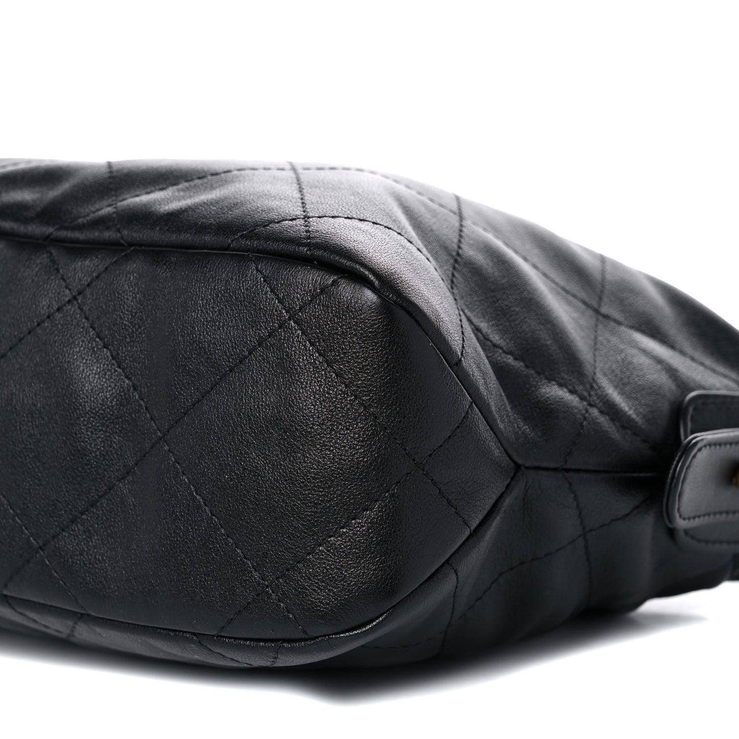 Calfskin Quilted Daily Hobo Black