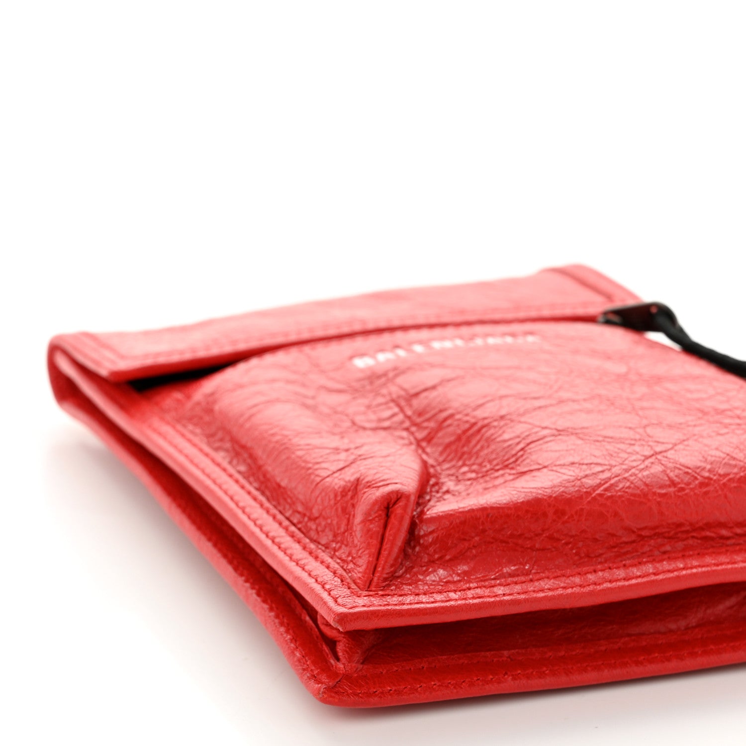 Balenciaga Agneau Arena Small Explorer Crossbody Pouch Red 8 of 9