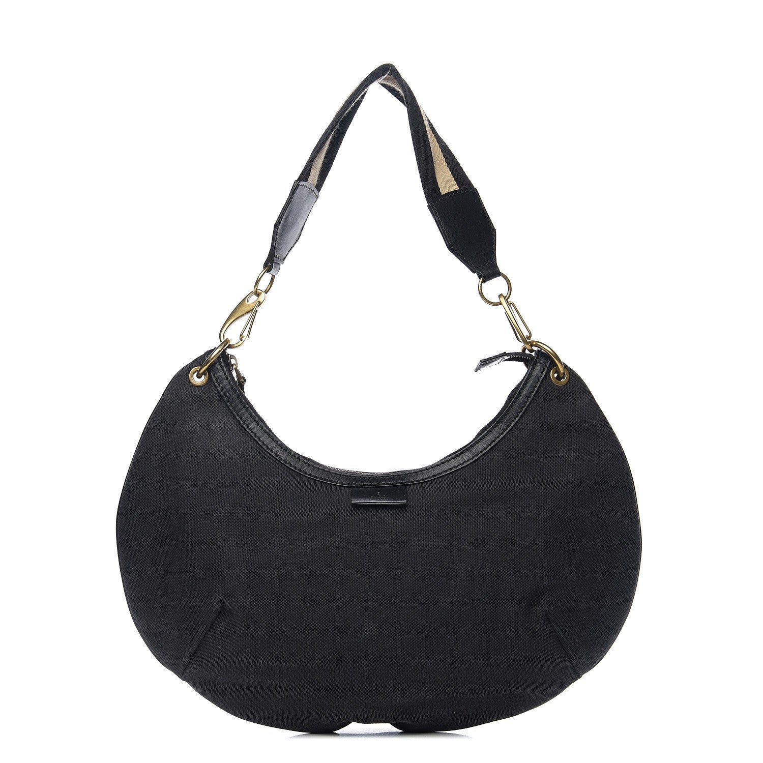 Gucci Canvas Web Hobo Black 1 of 9