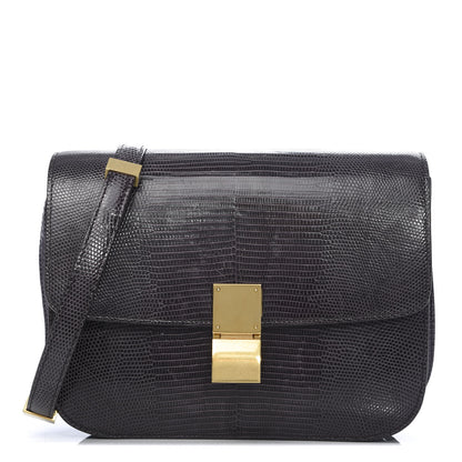 Celine Lizard Medium Classic Box Flap Bag Velvet 1 of 9