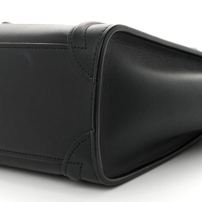 Celine Smooth Calfskin Nano Luggage Black 10 of 13
