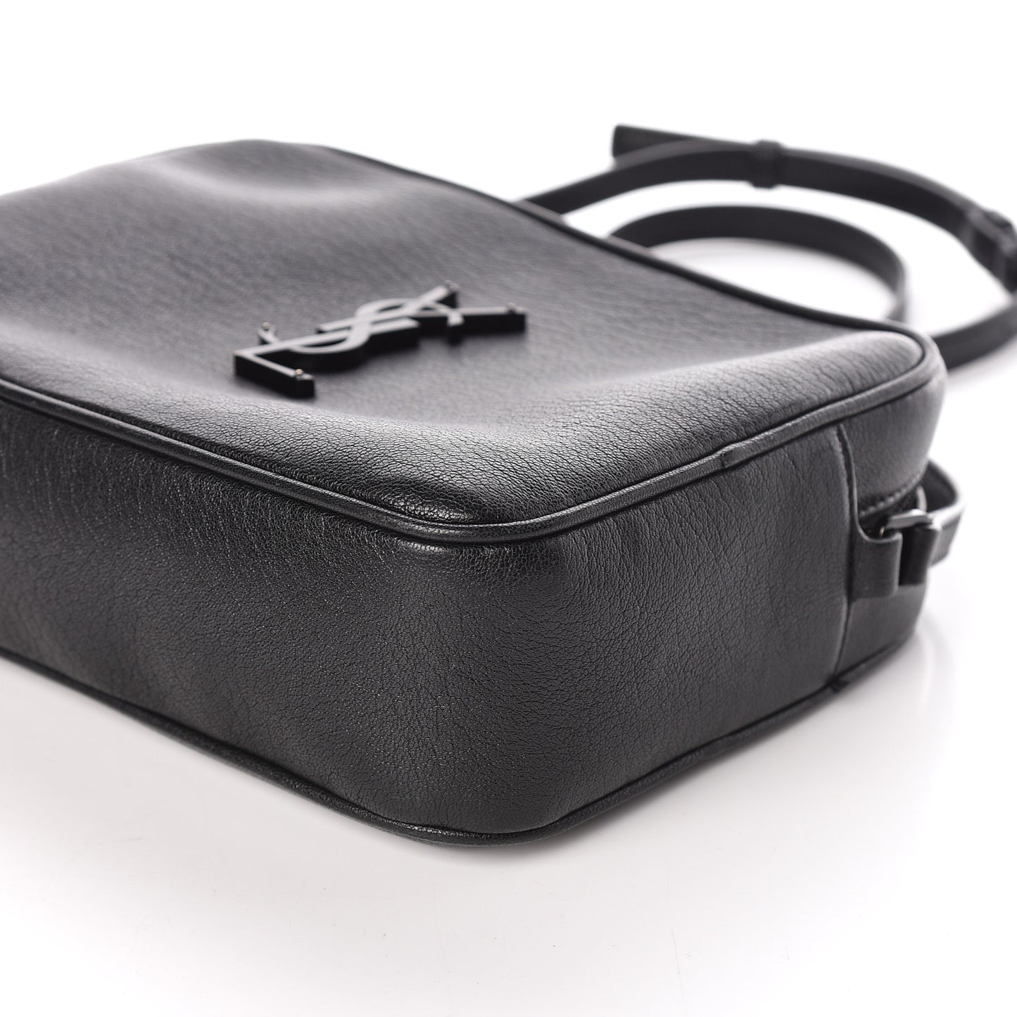 Smooth Calfskin Monogram Lou Camera Bag Black