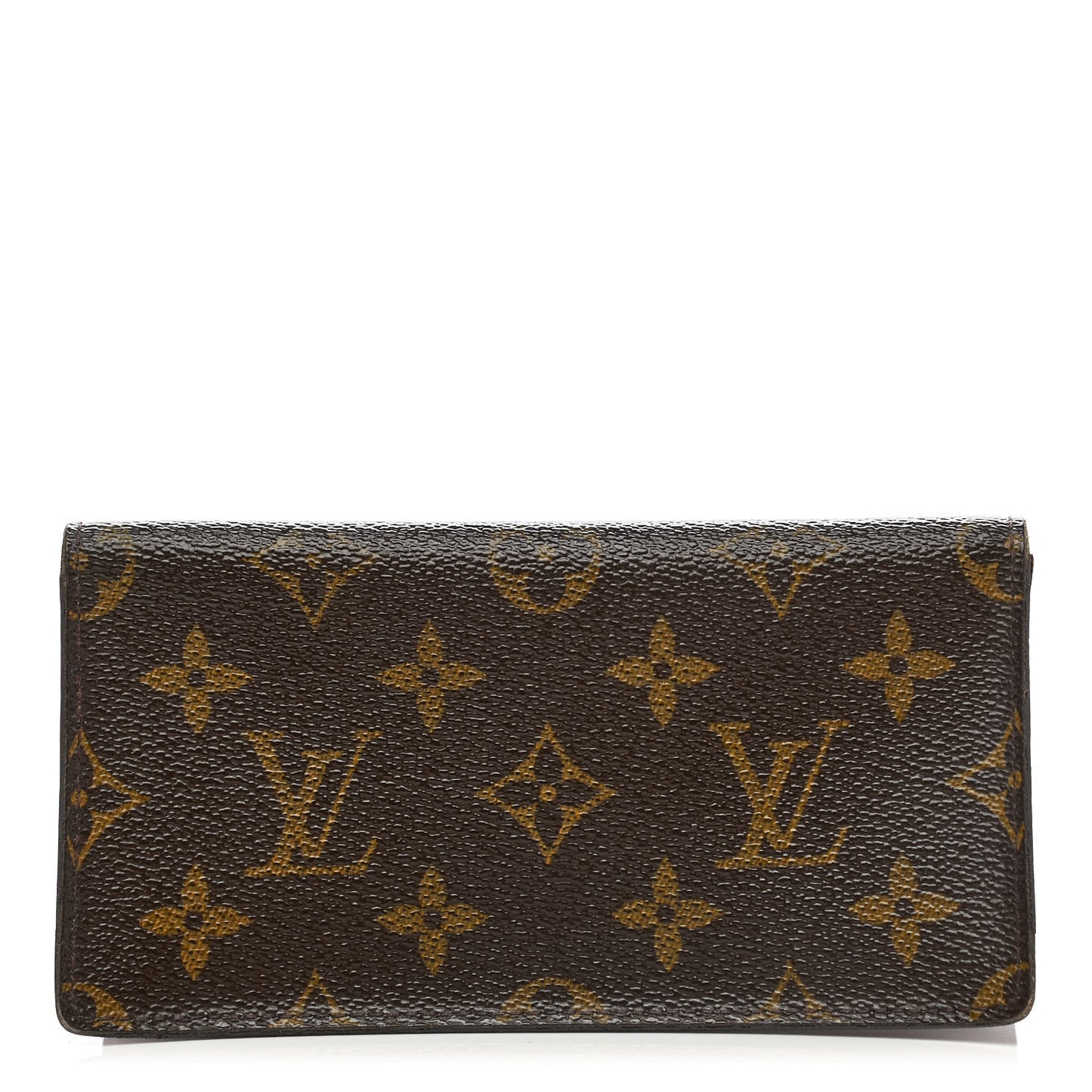 Monogram Simple Checkbook Holder Wallet Cover