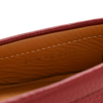 Louis Vuitton Calfskin Mens Monte Carlo Car Shoe Moccasin Loafers 9 Red 8 of 9