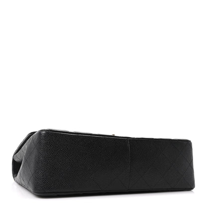 Chanel Caviar Quilted Jumbo Single Flap Black 3 of 10