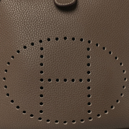 Hermes Taurillon Clemence EVELYNE III PM Etoupe 8 of 11