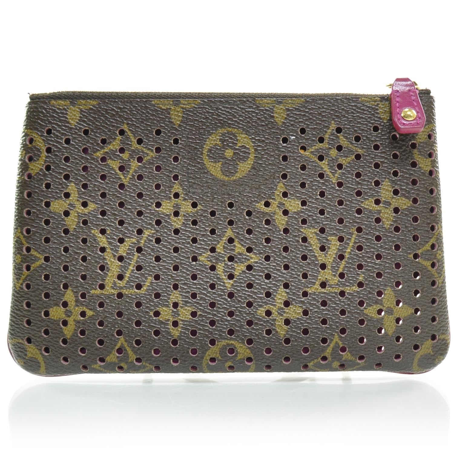 Louis Vuitton Monogram Perforated Pochette Plat Fuchsia 2 of 8