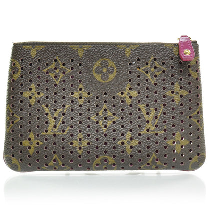 Louis Vuitton Monogram Perforated Pochette Plat Fuchsia 2 of 8