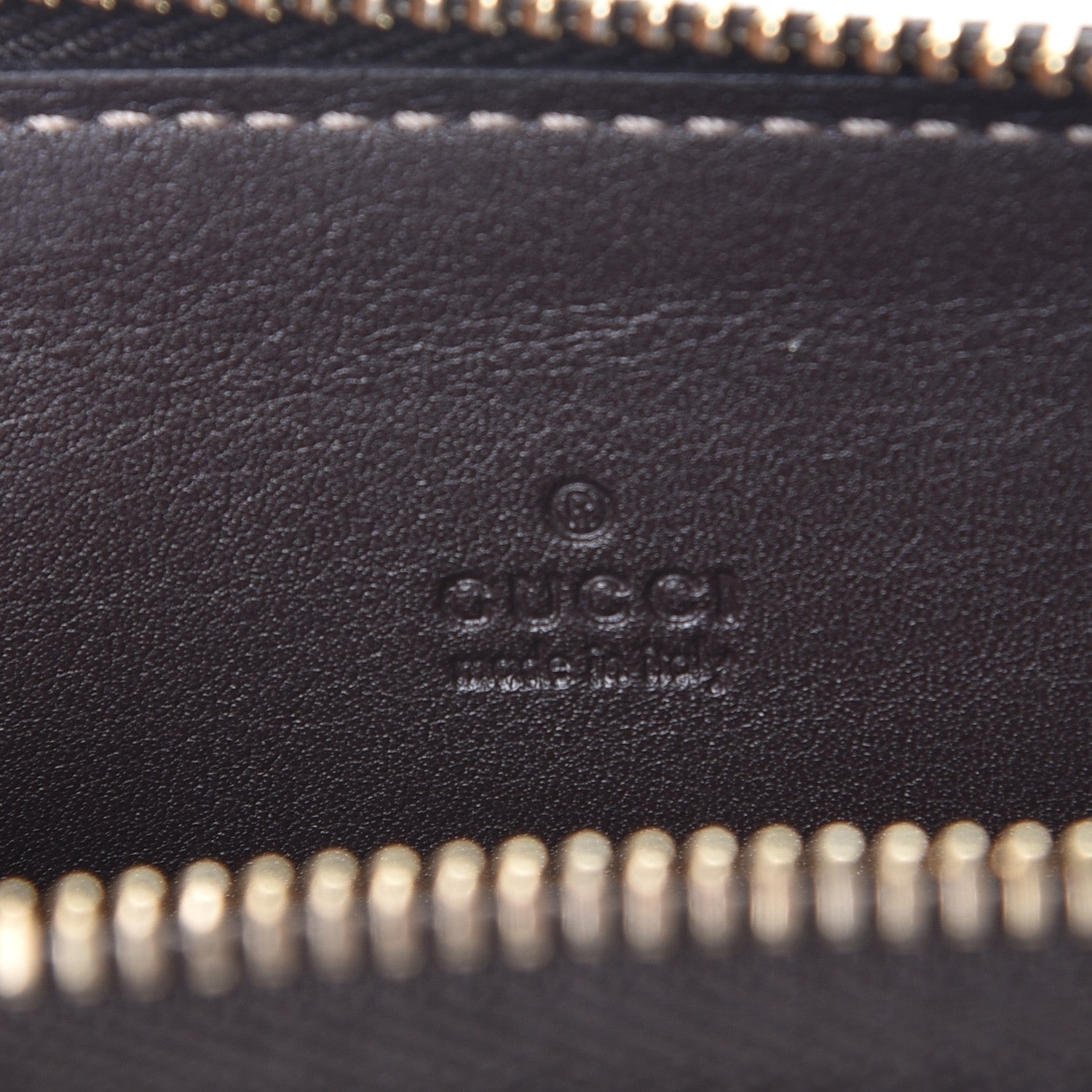 Gucci Monogram Zip Around Card Case Brown 6 of 7