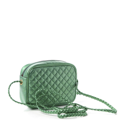 Gucci Laminated Nappa Trapuntata Mini Zumi Shoulder Bag Jasmine Green 3 of 9