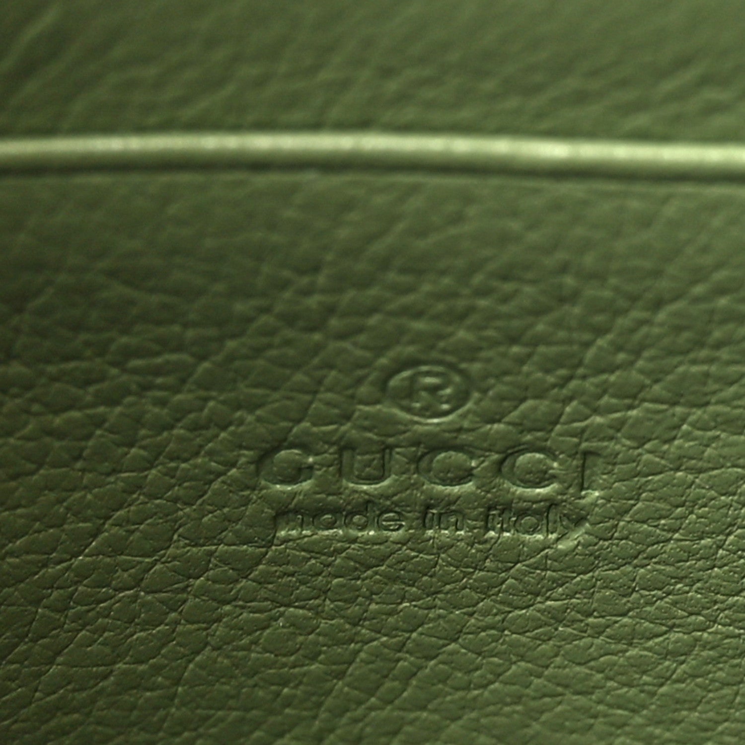 Gucci Roxy Calfskin Medium Blondie Chain Wallet Salamander Green 6 of 9