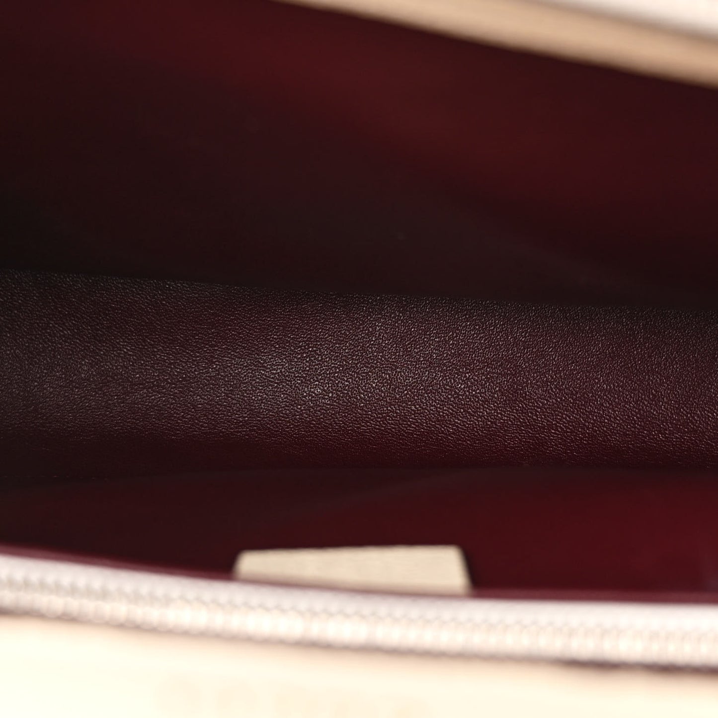 Grainy Calfskin Medium Zumi Top Handle Bag Mystic White