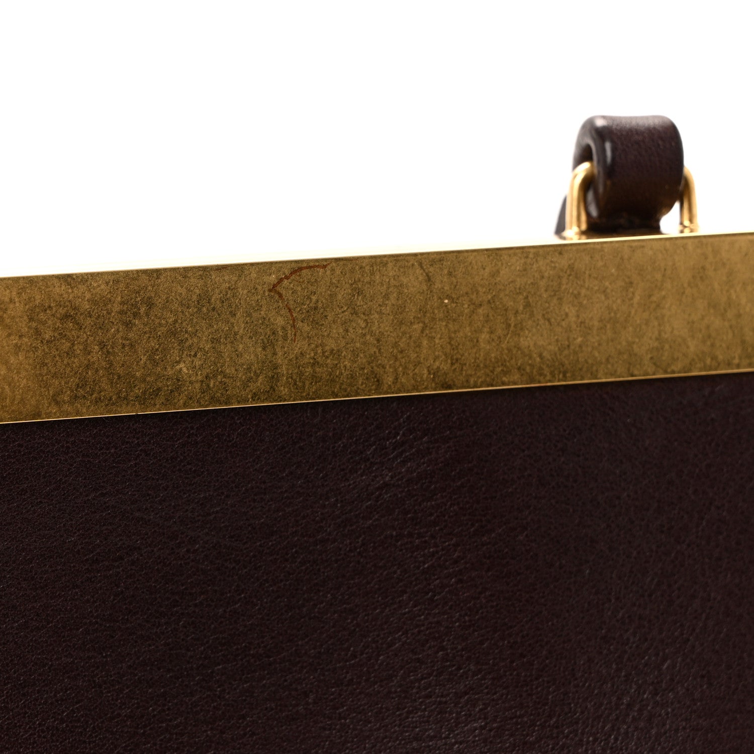 Celine Smooth Calfskin Mini Clasp Bag Bordeaux 11 of 12