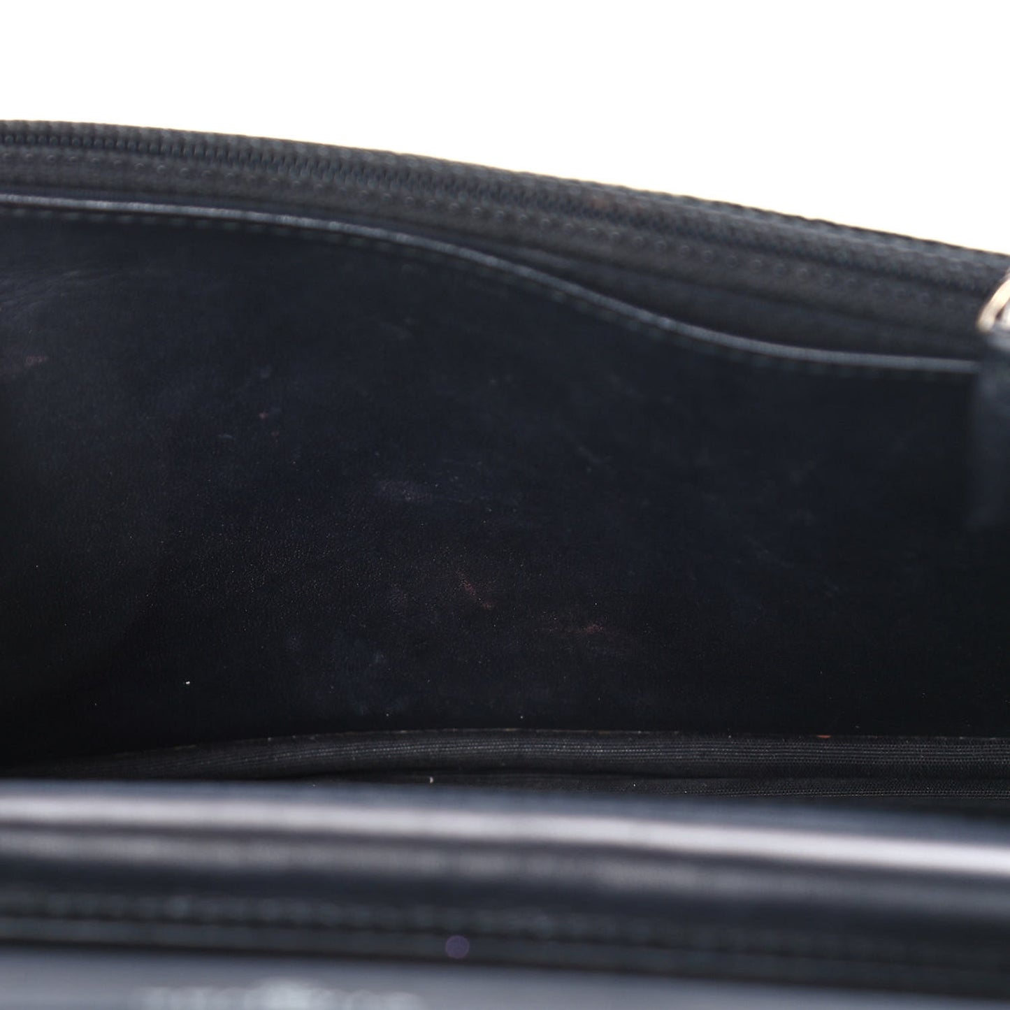 Velvet Quilted Boy Wallet On Chain WOC Black