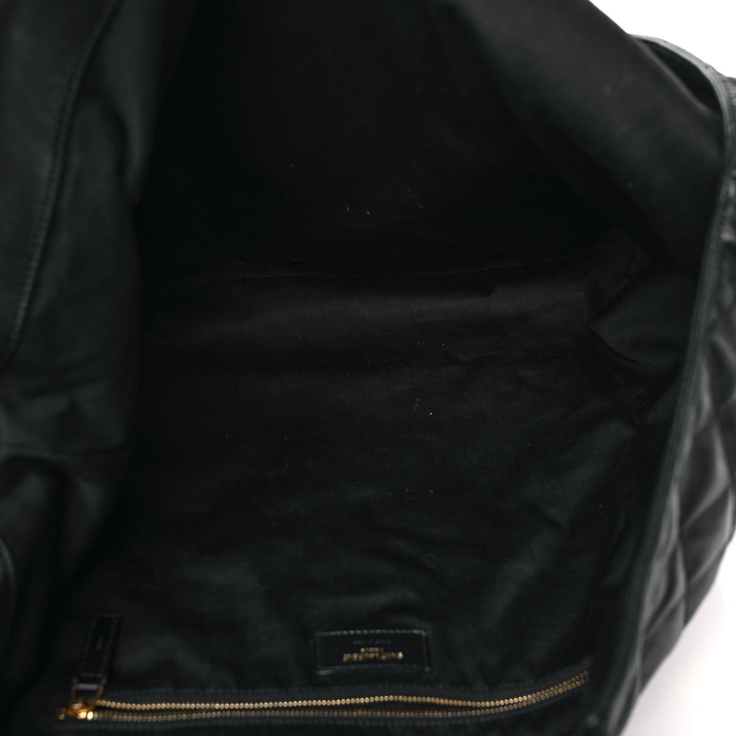 Lambskin Quilted Maxi Icare Shopping Tote Black