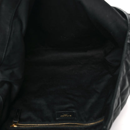 Saint Laurent Lambskin Quilted Maxi Icare Shopping Tote Black 6 of 10