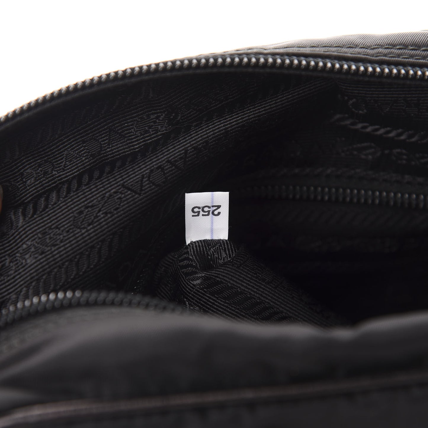 Tessuto Nylon Studded New Vela Shoulder Bag Black Fuoco