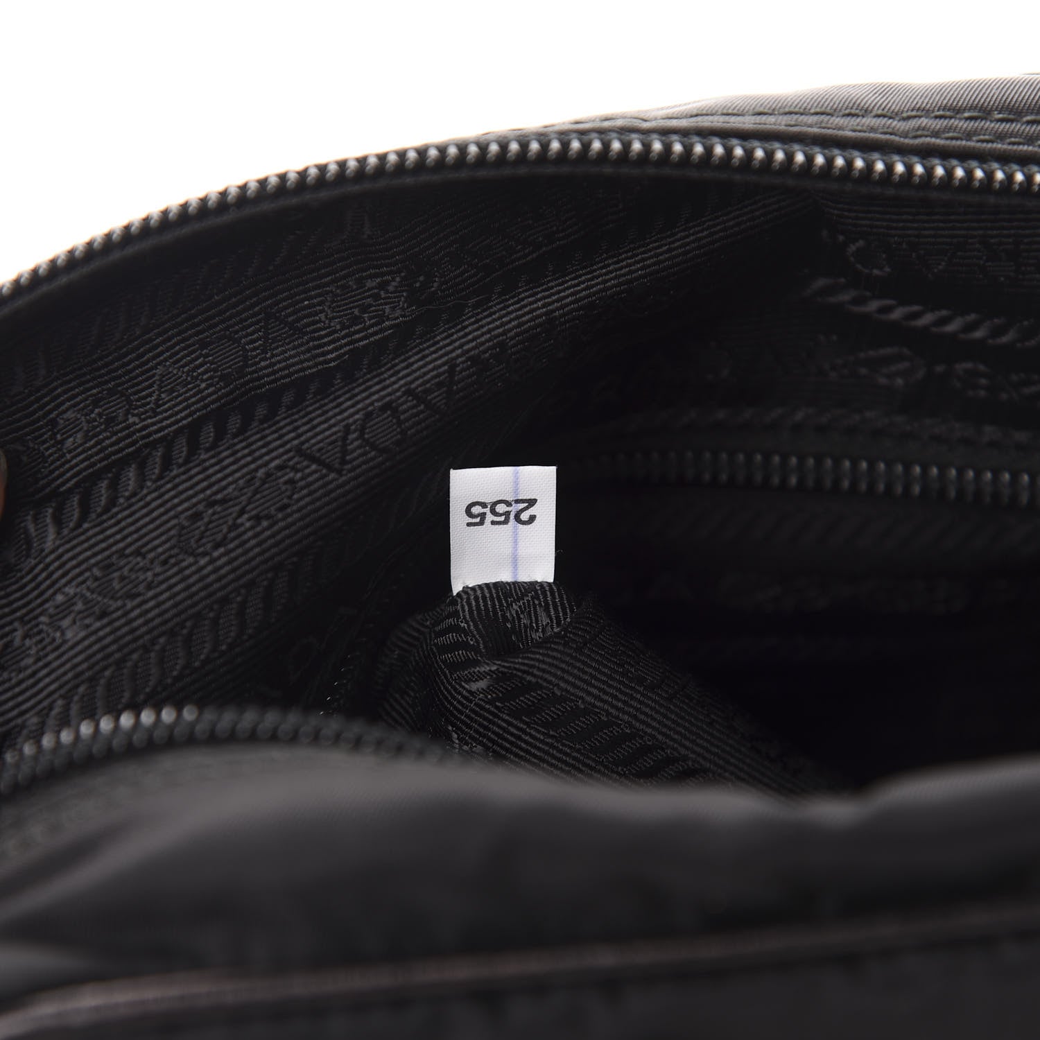 Prada Tessuto Nylon Studded New Vela Shoulder Bag Black Fuoco 9 of 11