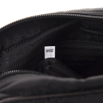 Prada Tessuto Nylon Studded New Vela Shoulder Bag Black Fuoco 9 of 11