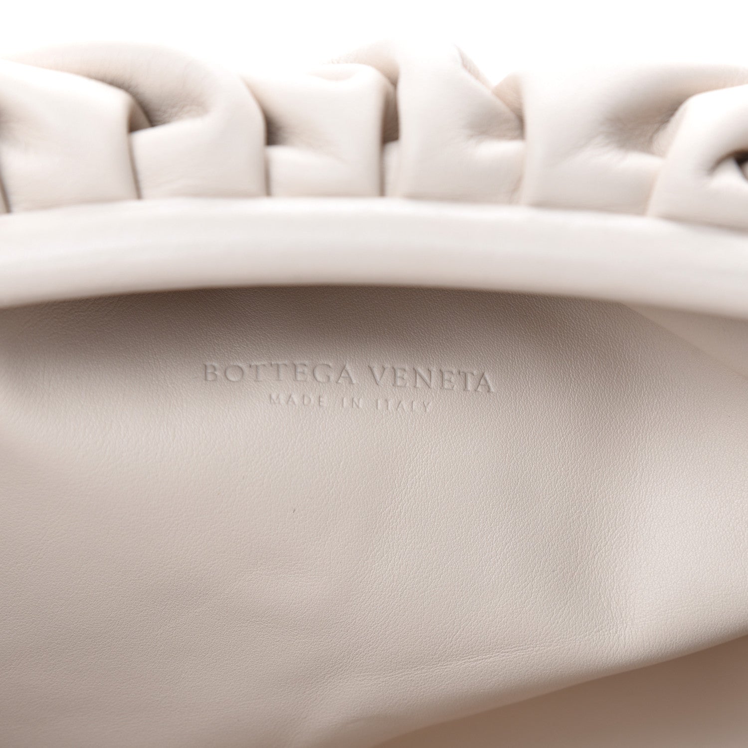 Bottega Veneta Smooth Butter Calf The Pouch Oversized Clutch Mist 8 of 10