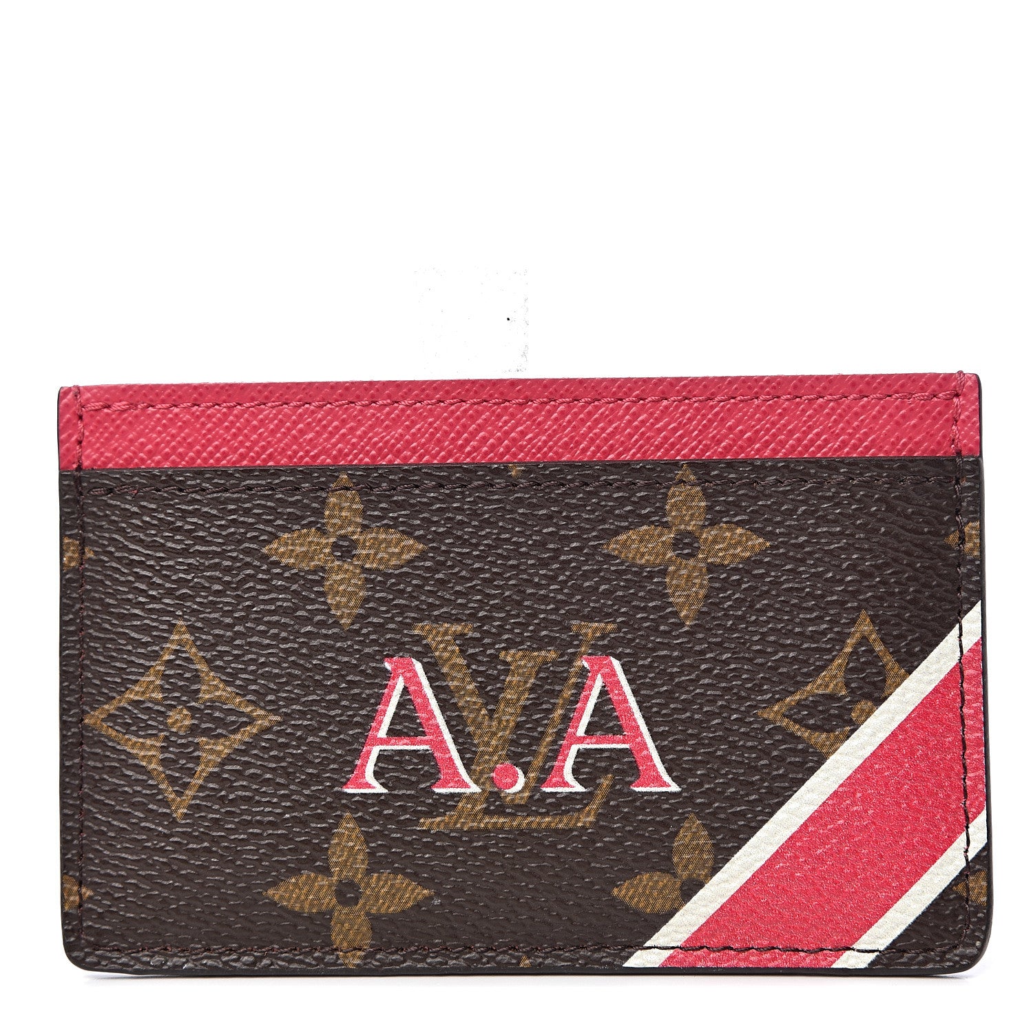 Louis Vuitton Monogram My LV Heritage Card Holder Fuchsia White 1 of 8