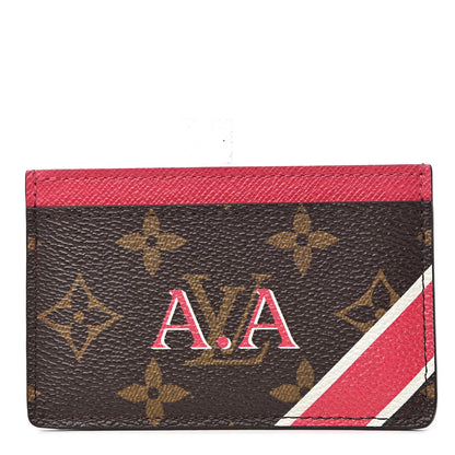 Louis Vuitton Monogram My LV Heritage Card Holder Fuchsia White 1 of 8