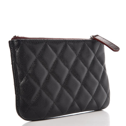 Chanel Caviar Quilted Small Cosmetic Case Black 3 of 8