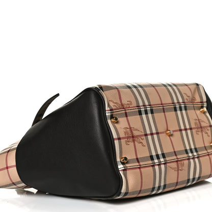 Burberry Haymarket Check Small Canterbury Tote Chocolate 11 of 18