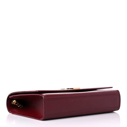 Saint Laurent Grain De Poudre Medium Monogram Kate Satchel Dark Red 4 of 15