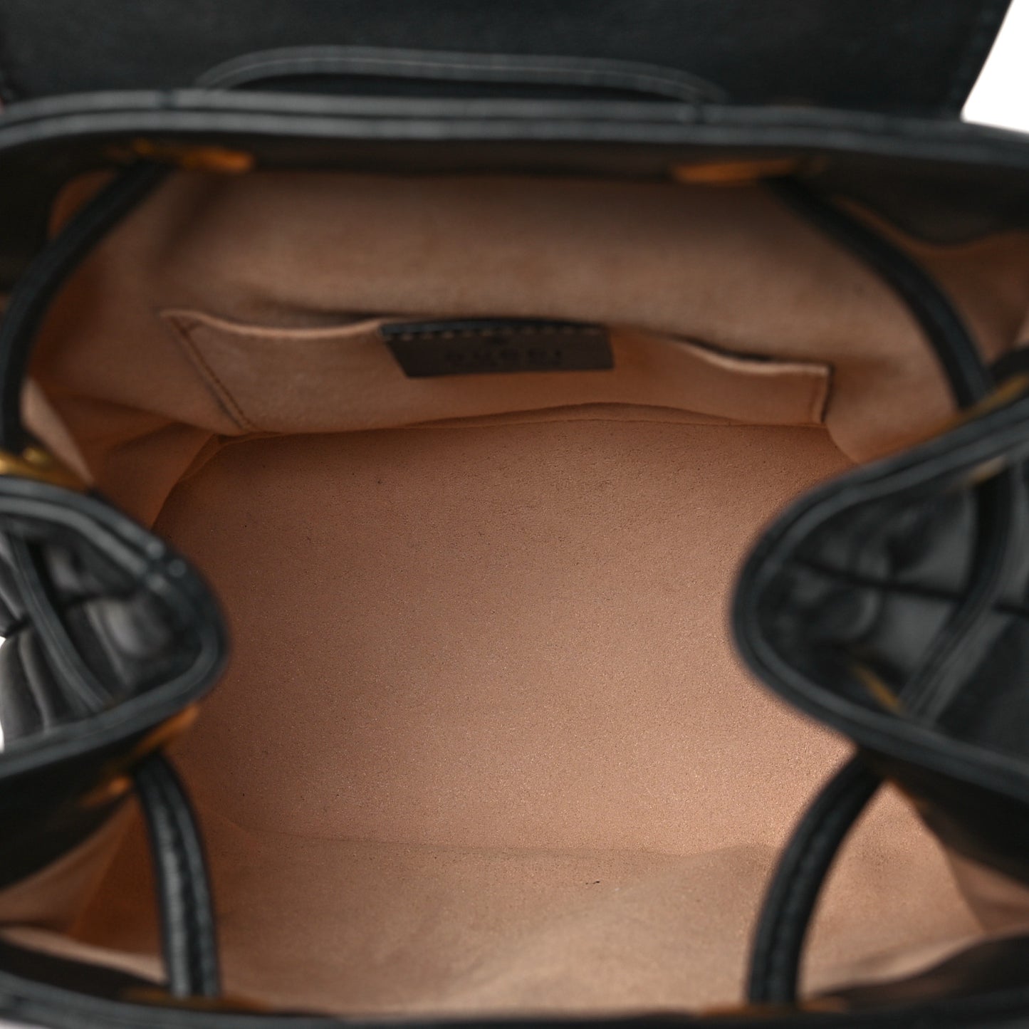 Calfskin Matelasse GG Marmont Flap Backpack Black