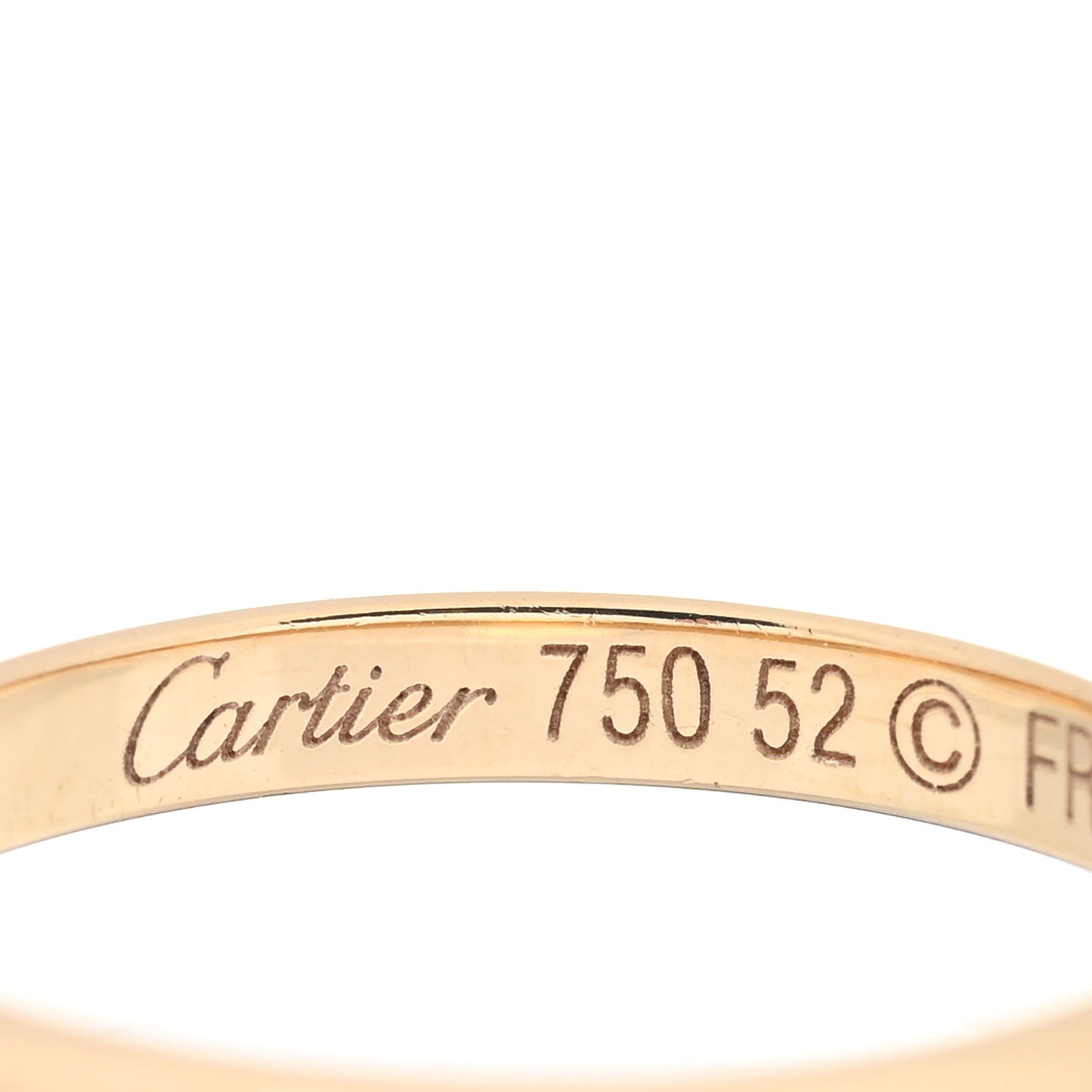 18K Yellow Gold 2.5mm 1895 Wedding Band Ring 52 6