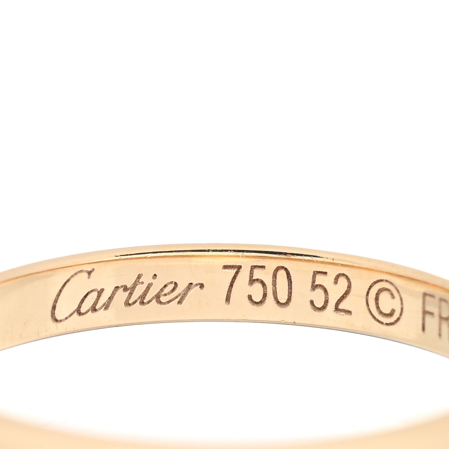 Cartier 18K Yellow Gold 2.5mm 1895 Wedding Band Ring 52 6 4 of 4