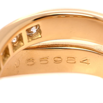Cartier 18K Yellow Gold Diamond Paris Nouvelle Vague Ring 52 6 5 of 5