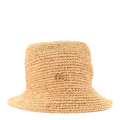 Gucci Raffia Double G Bucket Hat S Ivory 3 of 9