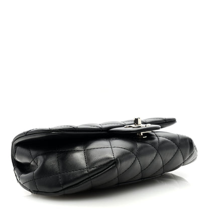 Chanel Calfskin Quilted CC Uniform Flap Belt Bag Black 4 of 10