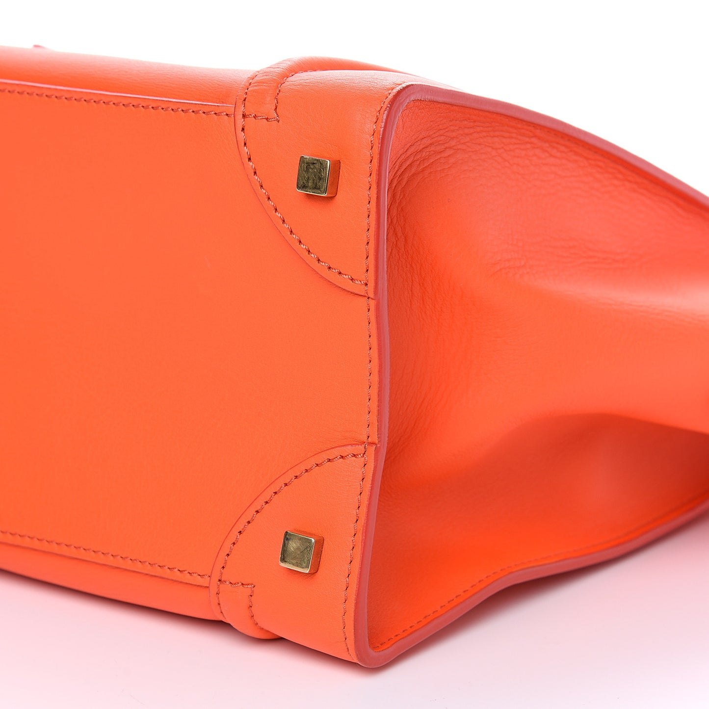 Smooth Calfskin Mini Luggage Orange