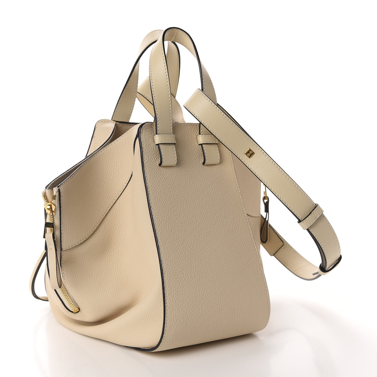 Loewe Grained Calfskin Small Hammock Shoulder Bag Neutral 3 of 10