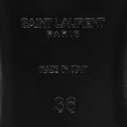 Saint Laurent Smooth Lambskin Cassandra Monogram Slides 36 Aesthetic Brown 7 of 8