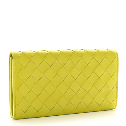 Bottega Veneta Nappa Intrecciato Zip Flap Wallet Kiwi 3 of 8