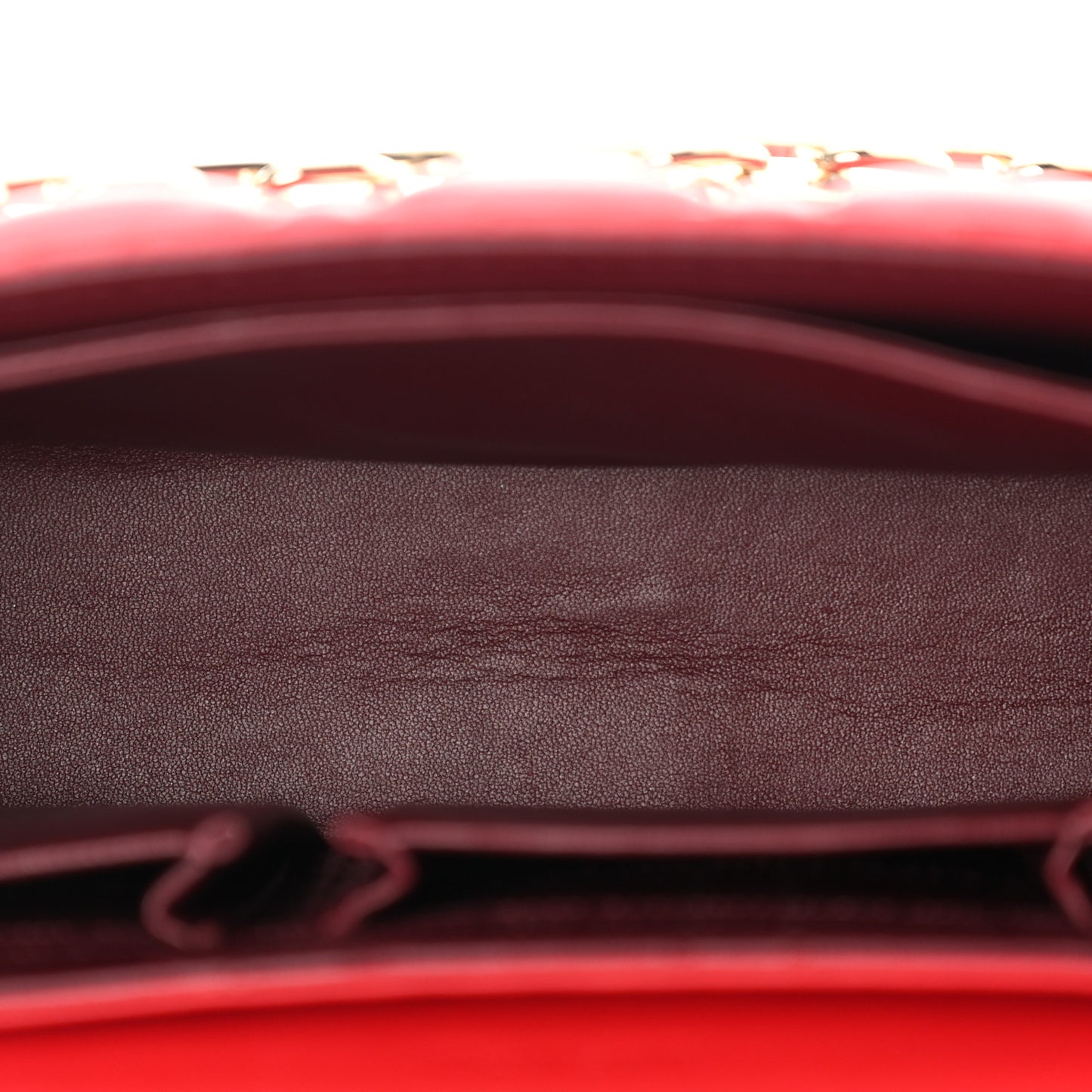 Lambskin Cannage Medium Miss Dior Flap Red