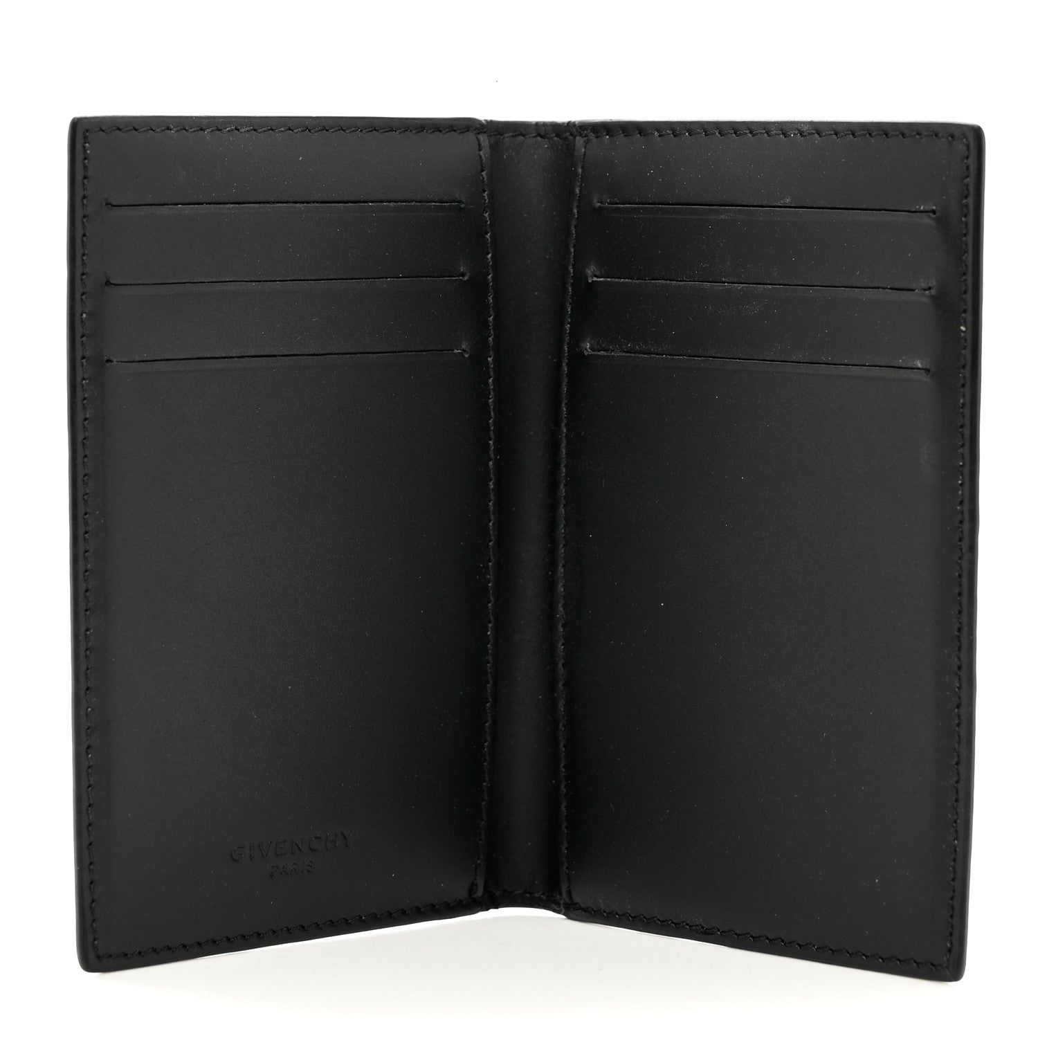 Givenchy Textured Coated Canvas Monkey Brother Print Folding Card Holder Black 5 of 6
